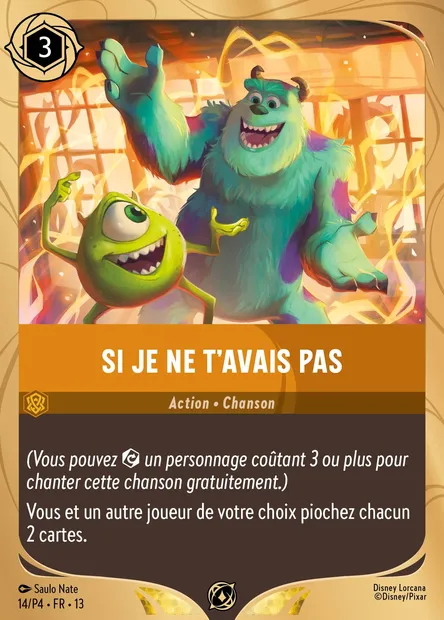 Si je ne t'avais pas, carte Disney Lorcana P4-014 — extension P4
