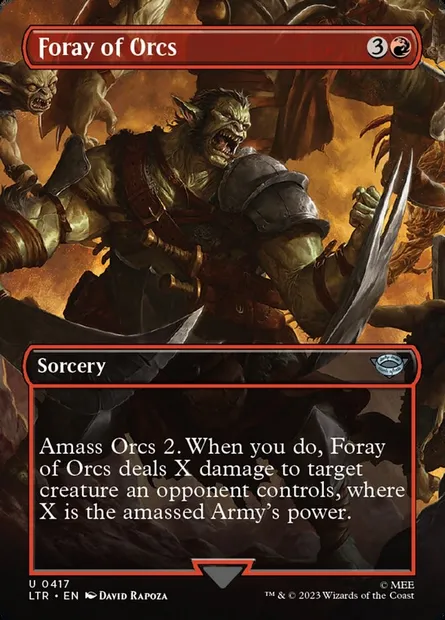 Foray of Orcs, Magic card LTR 417 — The Lord of the Rings: Tales of Middle-earth set