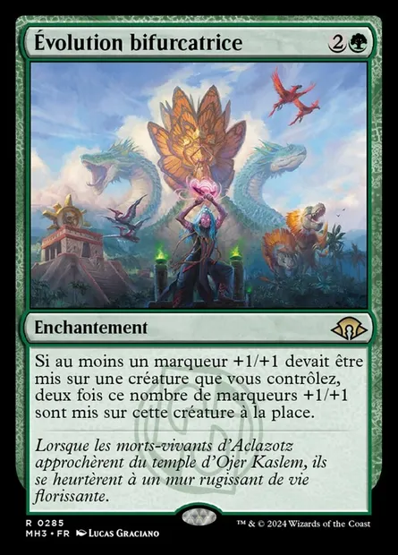 Évolution bifurcatrice, carte Magic MH3 285 — extension Modern Horizons 3