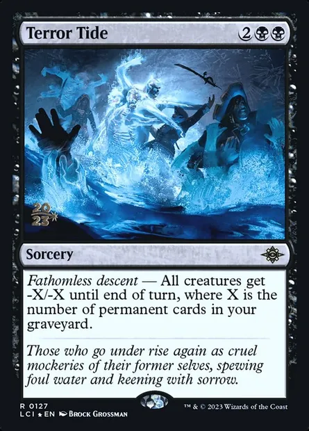Marée de terreur, carte Magic PLCI 127s — extension The Lost Caverns of Ixalan Promos