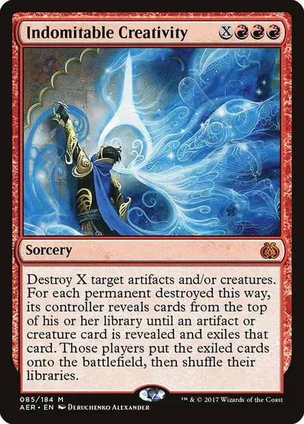 Indomitable Creativity, Magic card AER 85 — Aether Revolt set