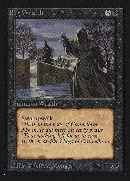 Bog Wraith, Magic card CEI 96 — Intl. Collectors' Edition set