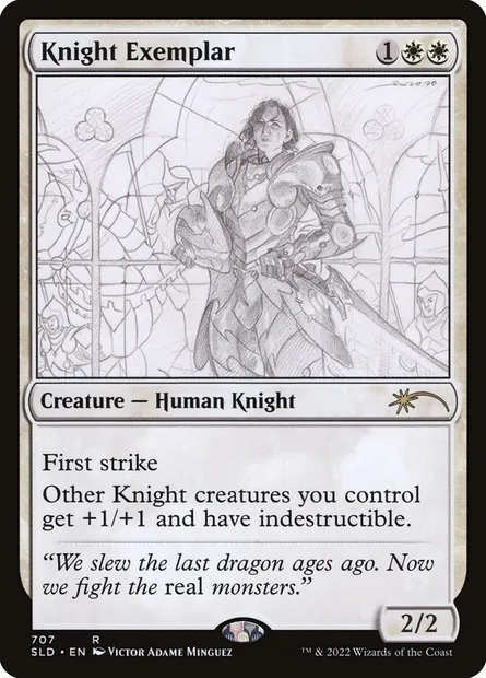 Knight Exemplar, Magic card SLD 707 — Secret Lair Drop set