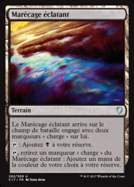 Marécage éclatant, carte Magic C17 292 — extension Commander 2017