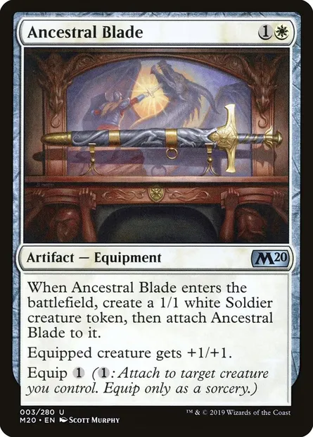 Ancestral Blade, Magic card M20 3 — Core Set 2020 set
