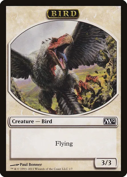 Bird, carte Magic TM12 1 — extension Magic 2012 Tokens