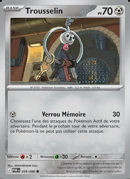 Trousselin, carte Pokémon POR 059 — extension Équilibre Parfait