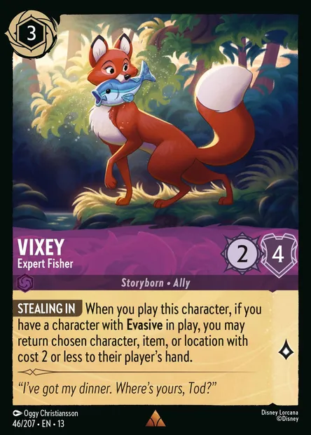 Vixey - Expert Fisher, Disney Lorcana card CH13-046 — Attack of the Vine! set