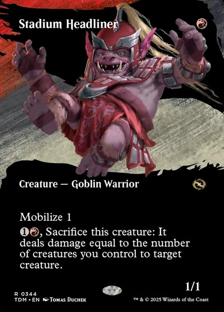 Stadium Headliner, Magic card TDM 344 — Tarkir: Dragonstorm set
