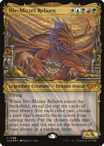 Niv-Mizzet Reborn, Magic card MUL 183 — Multiverse Legends set