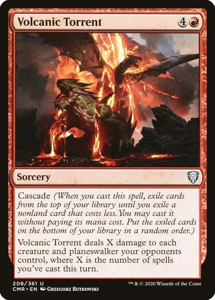 Volcanic Torrent, Magic card CMR 208 — Commander Legends set