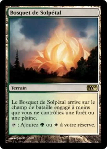 Bosquet de Solpétal, carte Magic M10 228 — extension Magic 2010