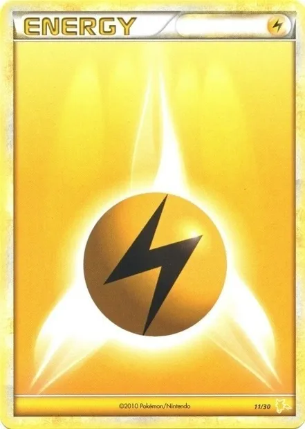 Lightning Energy, Pokémon card TK4R 011 — HS Trainer Kit (Raichu) set