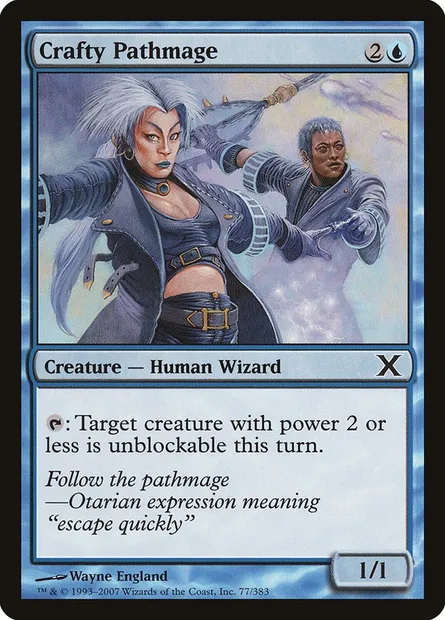 Crafty Pathmage, Magic card 10E 77 — Tenth Edition set