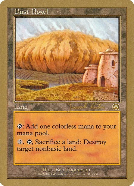 Dust Bowl, Magic card WC00 jk316 — World Championship Decks 2000 set
