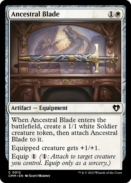 Ancestral Blade, Magic card CMM 12 — Commander Masters set
