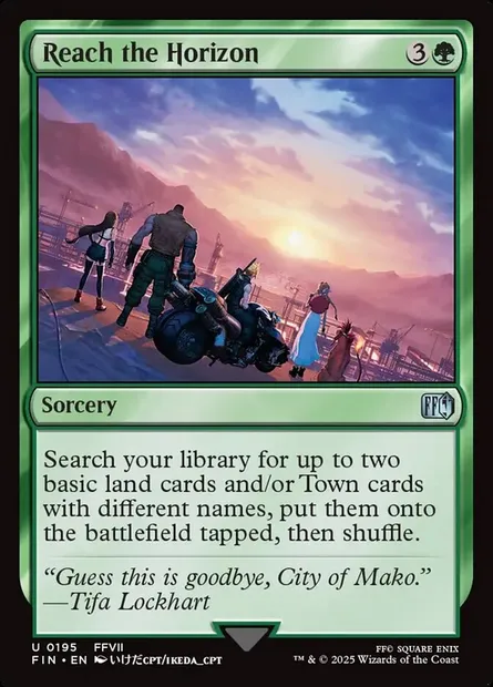 Reach the Horizon, Magic card FIN 195 — Final Fantasy set