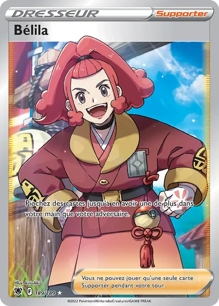 Bélila, carte Pokémon ASR 189 — extension Astres Radieux