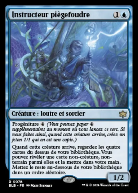 Instructeur piègefoudre, carte Magic BLB 78 — extension Bloomburrow