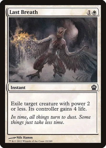 Last Breath, Magic card THS 22 — Theros set