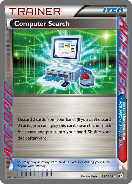 Computer Search, Pokémon card BCR 137 — Boundaries Crossed set