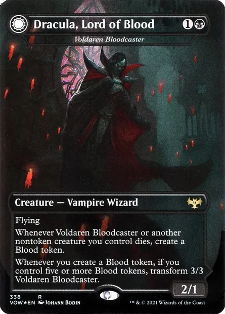 Voldaren Bloodcaster // Bloodbat Summoner, Magic card VOW 338 — Innistrad: Crimson Vow set