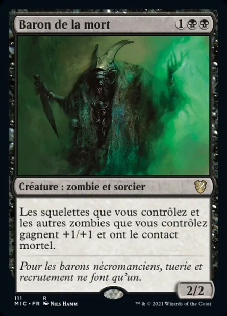 Baron de la mort, carte Magic MIC 111 — extension Midnight Hunt Commander