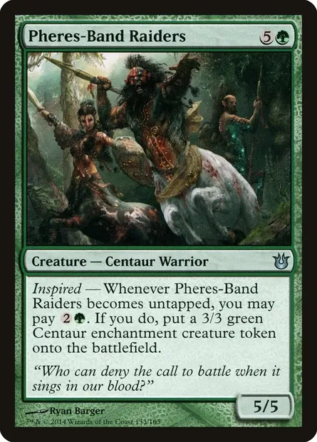 Pheres-Band Raiders, Magic card BNG 133 — Born of the Gods set