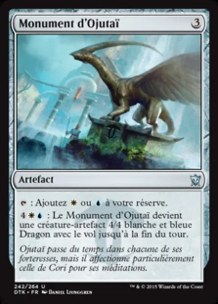 Monument d'Ojutaï, carte Magic DTK 242 — extension Les Dragons de Tarkir
