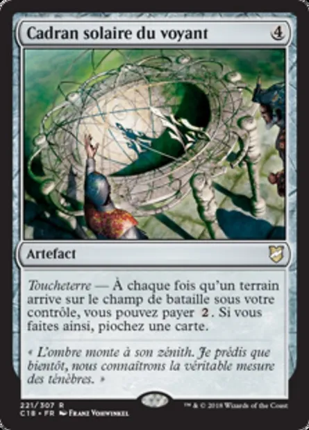 Cadran solaire du voyant, carte Magic C18 221 — extension Commander 2018