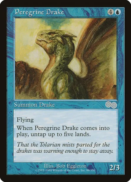 Peregrine Drake, Magic card USG 88 — Urza's Saga set