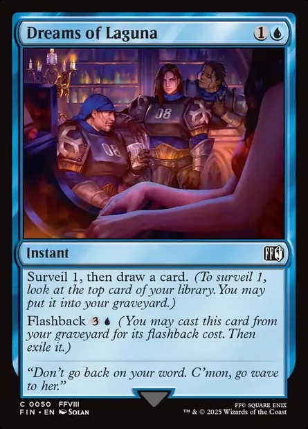 Dreams of Laguna, Magic card FIN 50 — Final Fantasy set