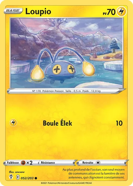 Loupio, carte Pokémon EVS 52 — extension Évolution Céleste