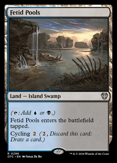 Fetid Pools, Magic card OTC 296 — Outlaws of Thunder Junction Commander set