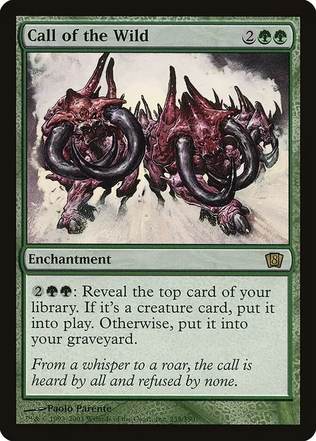 Call of the Wild, Magic card 8ED 235★ — Eighth Edition set