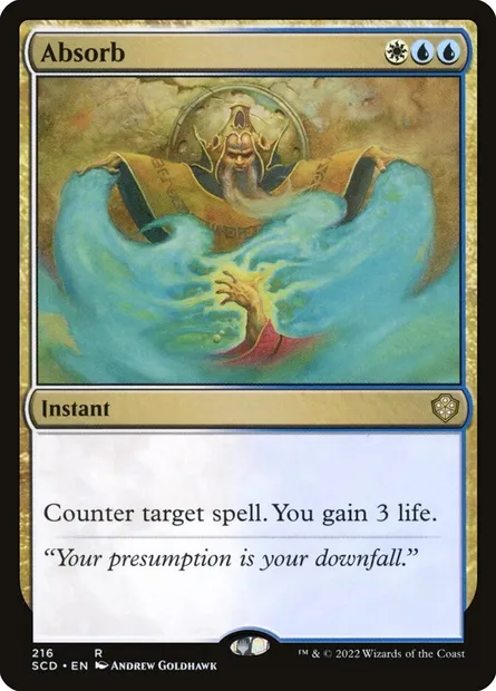 Absorption, carte Magic SCD 216 — extension Starter Commander Decks