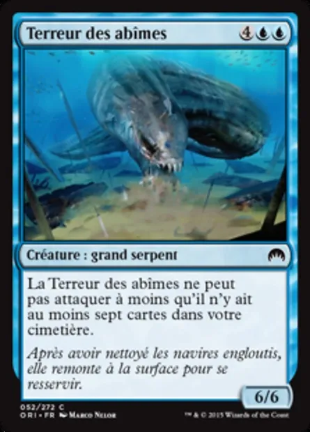 Terreur des abîmes, carte Magic ORI 52 — extension Magic Origines