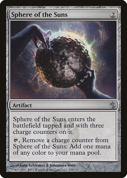 Sphere of the Suns, Magic card MBS 134 — Mirrodin Besieged set