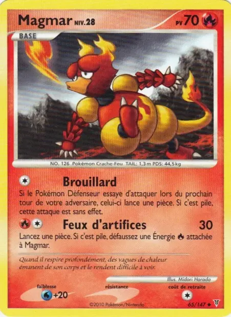 Magmar, carte Pokémon SV 65 — extension Vainqueurs Suprêmes