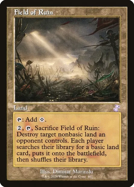 Field of Ruin, Magic card TSR 407 — Time Spiral Remastered set
