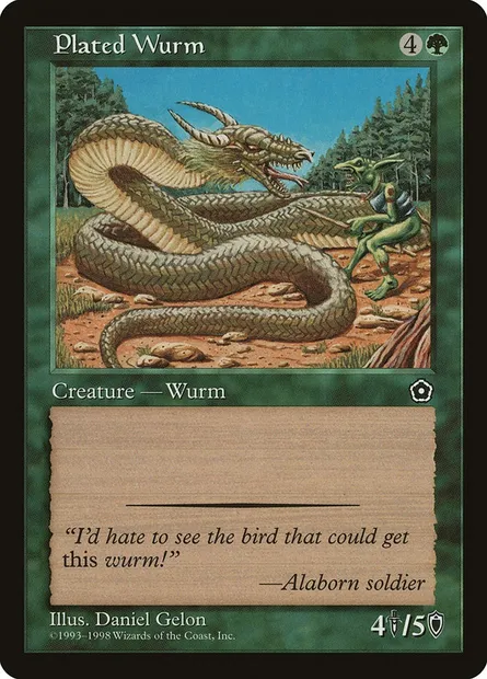 Guivre a plaques, carte Magic P02 141 — extension Portal Second Age