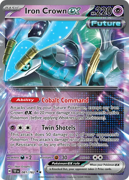 Iron Crown ex, Pokémon card TEF 081 — Temporal Forces set