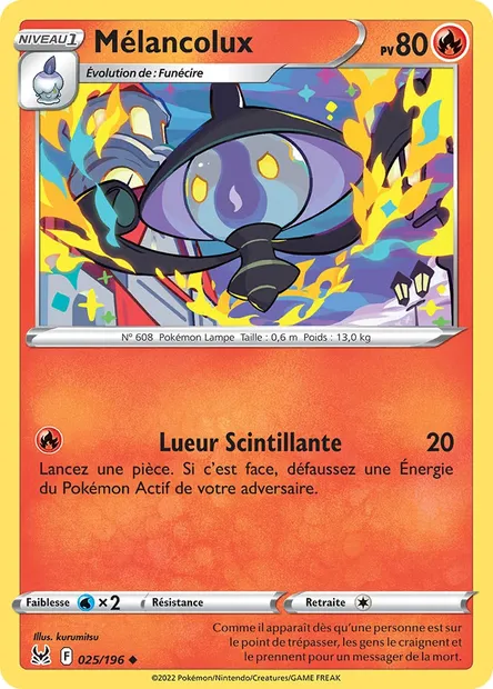Mélancolux, carte Pokémon LOR 025 — extension Origine Perdue