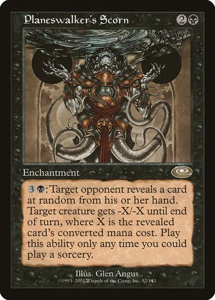 Planeswalker's Scorn, Magic card PLS 52 — Planeshift set