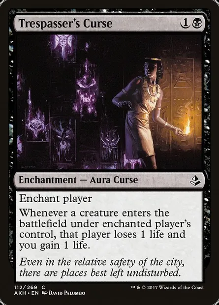 Trespasser's Curse, Magic card AKH 112 — Amonkhet set