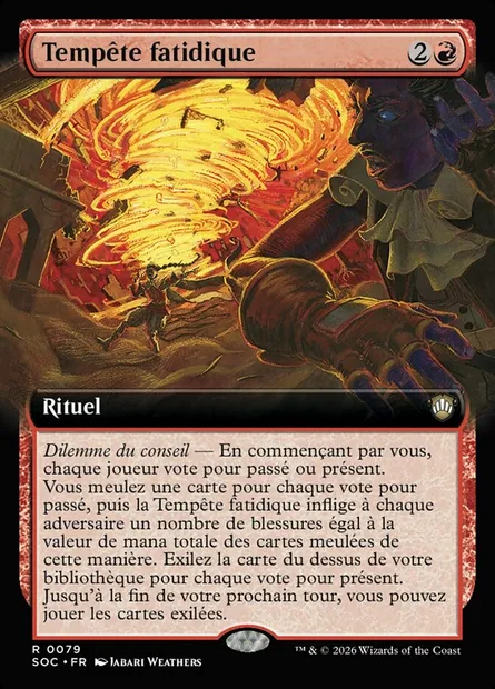 Tempête fatidique, carte Magic SOC 79 — extension Secrets of Strixhaven Commander