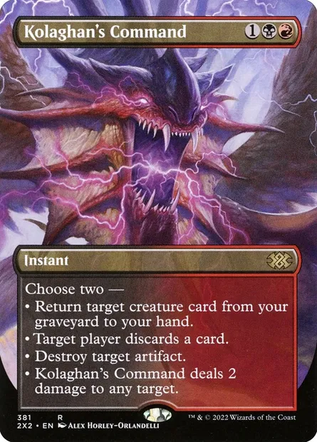 Kolaghan's Command, Magic card 2X2 381 — Double Masters 2022 set