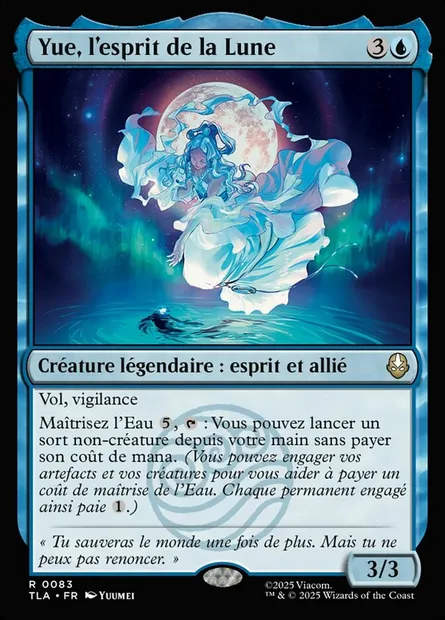 Yue, l'esprit de la Lune, carte Magic TLA 83 — extension Avatar: The Last Airbender