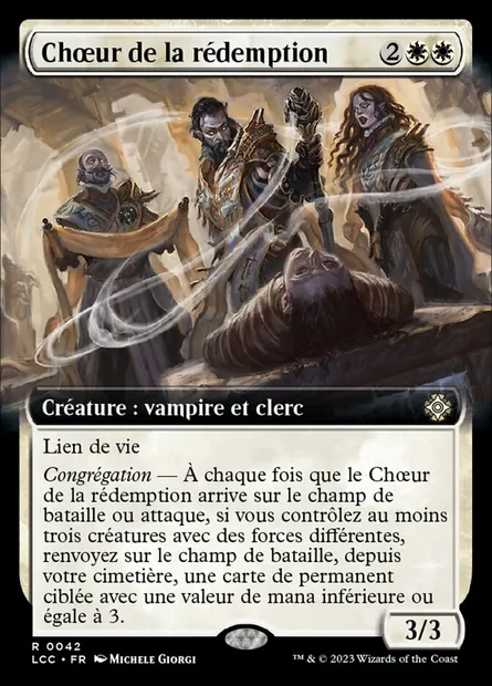 Chœur de la rédemption, carte Magic LCC 42 — extension The Lost Caverns of Ixalan Commander