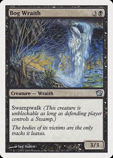 Bog Wraith, Magic card 9ED 117 — Ninth Edition set